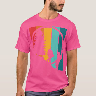  Wandelen T-shirt wandelaars op Rock Retro Sunset 
