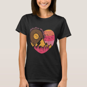 Wandelen trektocht wandelen meer zorgen minder t-shirt