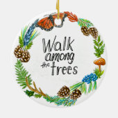 Wandelen tussen de bomen Ornament (Achterkant)