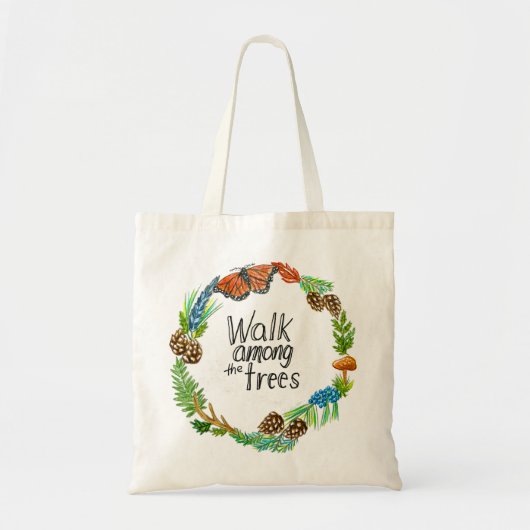 Wandelen tussen de bomen tote bag (Voorkant)