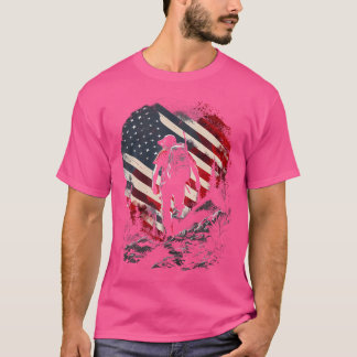 Wandelen US Flag Hike Graphic T - shirts Mannen Vr