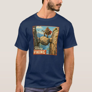 Wandelen Viking Kjeragbolten - Retro Noorwegen Rei T-shirt