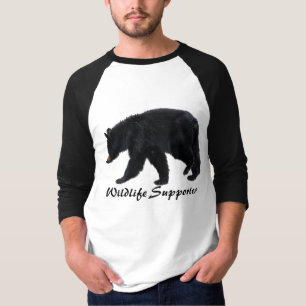 Wandelen Zwart Beer Dierenvriend Shirt