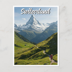 Wandelen Zwitserland Matterhorn Briefkaart