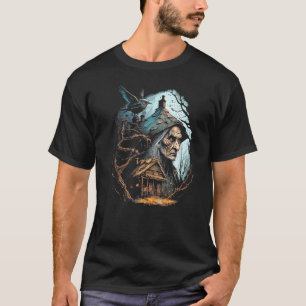 Wandelend huis op kippenpoten Slavische folklore T-shirt