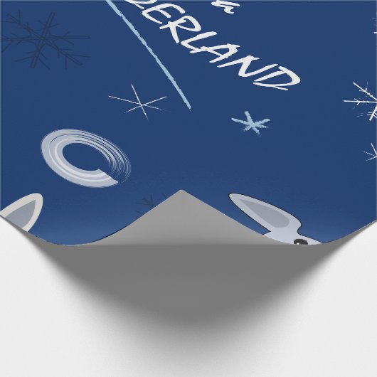 Wandelend in een winter wonderland inpakpapier (Hoek)