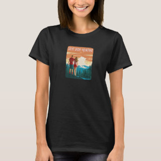 Wandelend Koppel Bos Great Smoky Mountains Nationa T-shirt