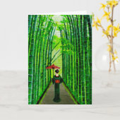 "Wandelend Schoonheid " Kaart (Gele Bloem)