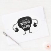 Wandelende baarmoeder Sticker (Envelop)