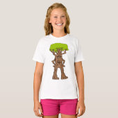 Wandelende Boom Karakter Fantasie Boom Wezen T-shirt (Voorkant volledig)