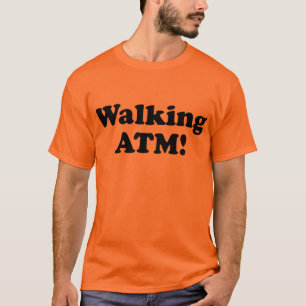 Wandelende geldautomaat. t-shirt