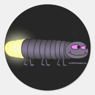 Wandelende Glowworm Sticker