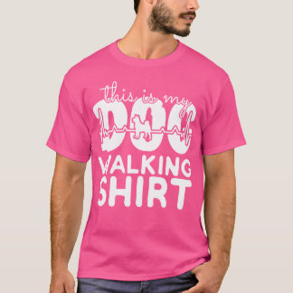 wandelende hond meisje vriend t-shirt