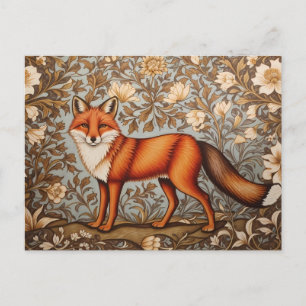 Wandelende Vos William Morris Geïnspireerd Briefkaart