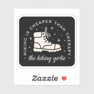 Wandelende wandelaar meisje grappige citaten hekse sticker