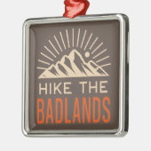 Wandeling de Badlands Sunburst Metalen Ornament (Links)