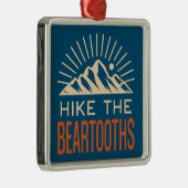 Wandeling De Beartooths Sunburst Metalen Ornament (Rechts)