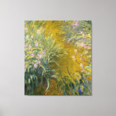 Wandeling door de Irissen, Monet Canvas Afdruk (Voorkant)