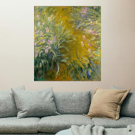 Wandeling door de Irissen, Monet Poster