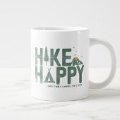 Wandeling Gelukkige Camper Wandelaar Wandelen Fami Extra Grote Beker (Rechts)