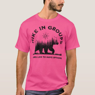 Wandeling in groepen Beren hebben graag mogelijkhe T-shirt