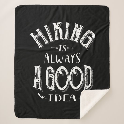 Wandeling is altijd een goed idee voor een buitenc sherpa deken (Voorkant)