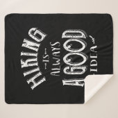 Wandeling is altijd een goed idee voor een buitenc sherpa deken (Voorkant (horizontaal))