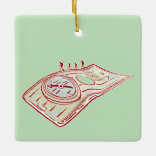 Wandelkompas Keramisch Ornament