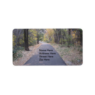 Wandelpad bomen adreslabel etiket