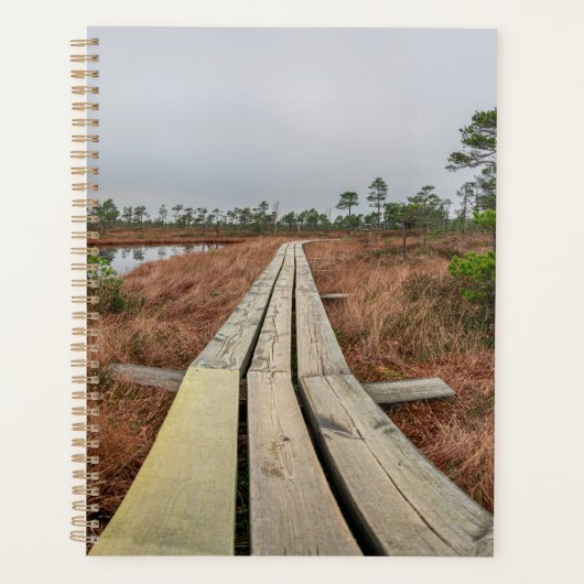 Wandelpad in moeras planner (Voorkant)