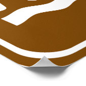 Wandelpad met Lakeside Camping Highway Sign Poster (Hoek)