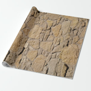 Wandelpapier met tan Stone Wall Cadeaupapier
