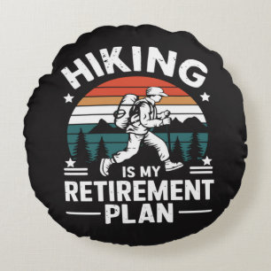 Wandelpensioenplan Grappige Spreuk Rond Kussen