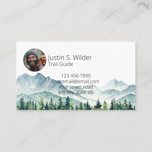 Wandelroute gids visitekaartje (Achterkant)