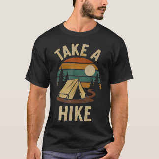 Wandelroute Tent Natuur Kampeer Avontuur T-shirt