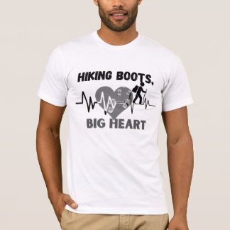 Wandelschoenen, groot hart - Natuur-liefhebbende z T-shirt