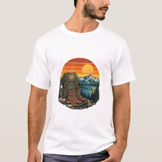 Wandelschoenen uit het verleden Sunset Mountain Tr T-shirt