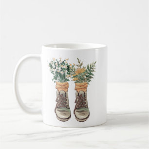 Wandelschoenen & Wildbloemen Koffiemok