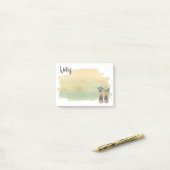 Wandelschoenen & Wildbloemen Post-it® Notes (Op bureau)