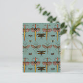 Wandelstokken, Katydiden en libellen Briefkaart (Staand voorkant)