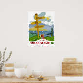 Wandeltocht in Joegoslavië Poster (Keuken)