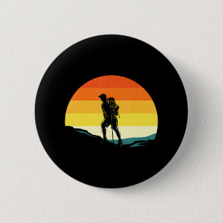Wandeltocht Zonsondergang Ronde Button 5,7 Cm
