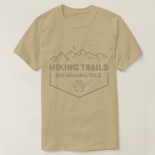 Wandeltrails en wagingstaarten t-shirt (Design voorkant)