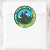 Wandeluniversiteit - Circle Promo Sticker (Tas)