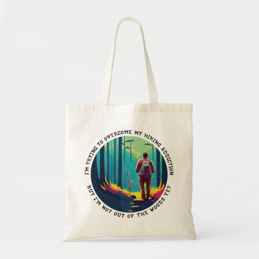 Wandelverslaving Tote Bag (Voorkant)