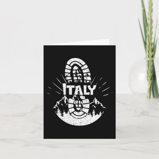 Wandelwagen in Italië Kaart (Voorkant)