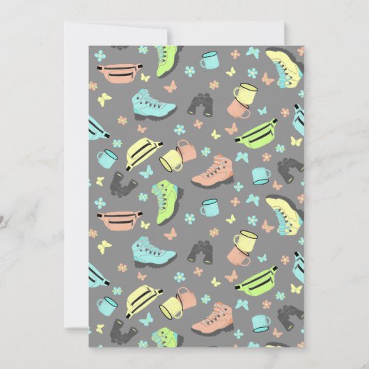 Wandelwerk en buitenwerk in pasteelkleuren kaart (Achterkant)