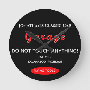 Wandenkast voor motorcarrosserieën ronde klok