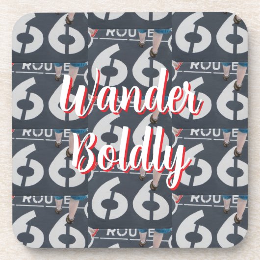 Wander Boldly Bier Onderzetter (Voorkant)
