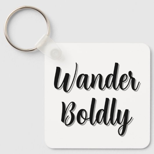 Wander Boldly Sleutelhanger (Voorkant)